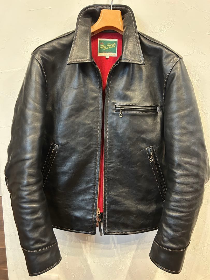 フラットヘッドヘッド　革ジャン