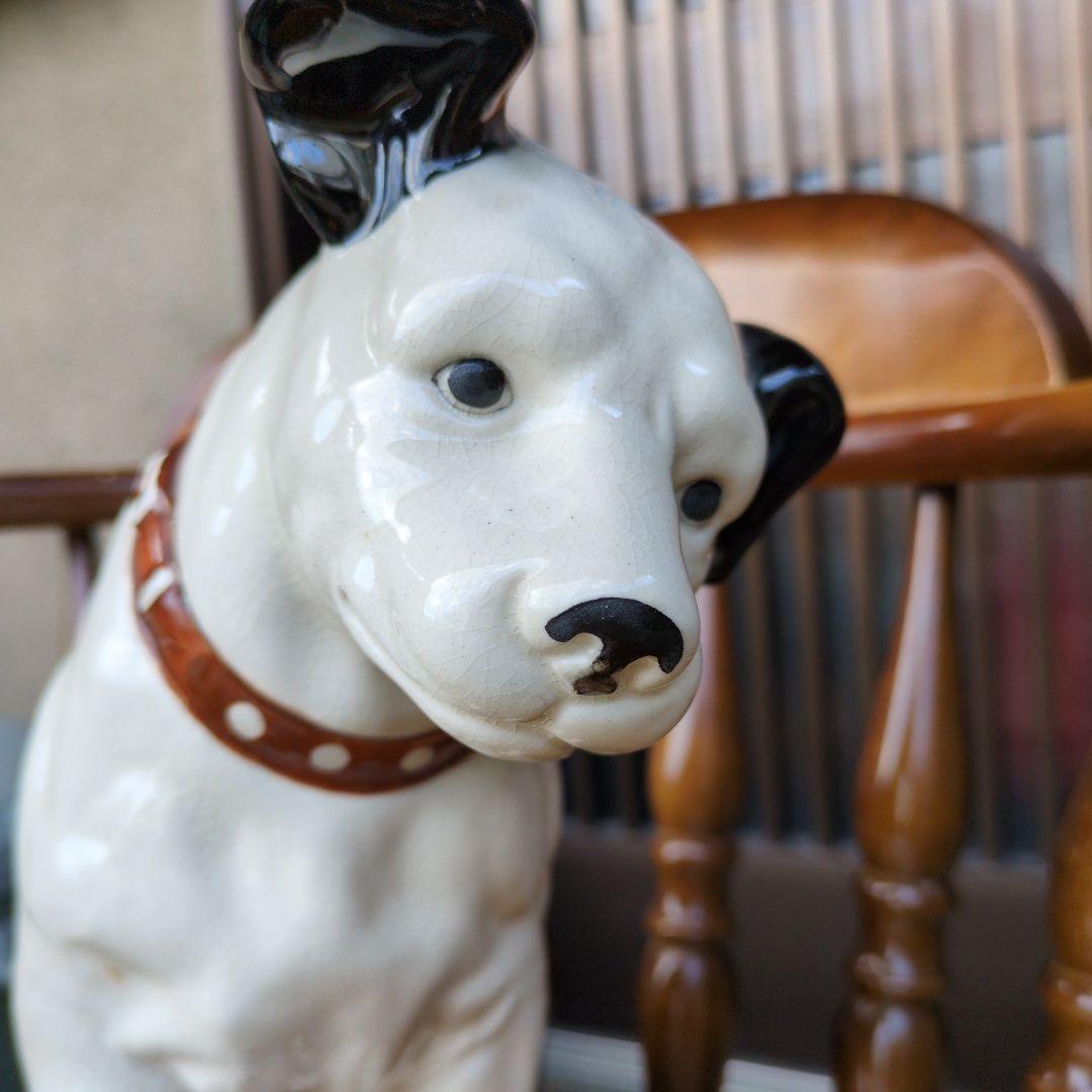 ビクター犬　ニッパー犬　31.5センチ　レア　爪付き　陶器