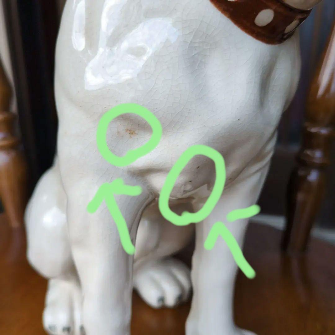 ビクター犬　ニッパー犬　31.5センチ　レア　爪付き　陶器