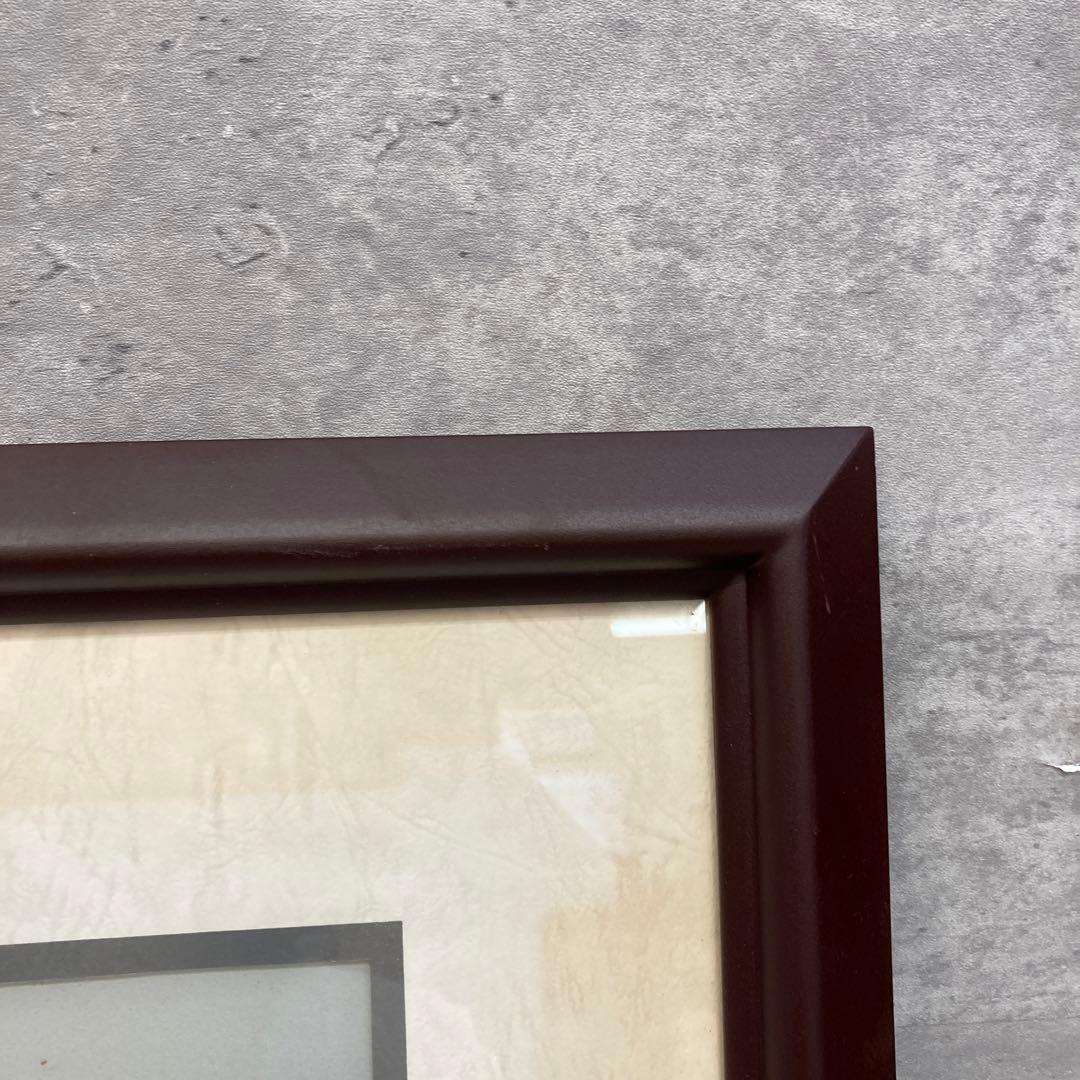 勲五等双光旭日章 受賞記念品 絵画 鶴 螺鈿アート 木製フレーム 額縁