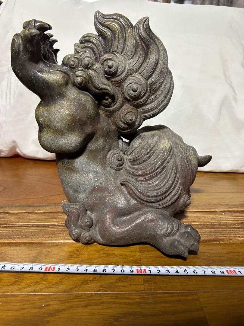 陶器獅子像 約30cm