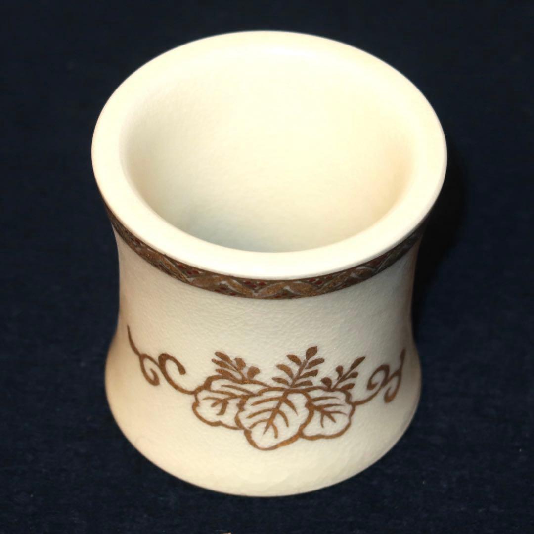 【茶道具】橋本陶正山作　薩摩桐ノ絵蓋置