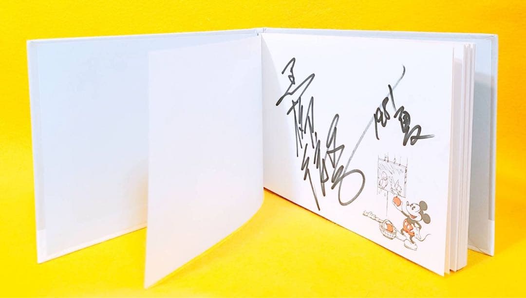 1981年夏サイン黒柳徹子ミッキーマウス昭和レトロmickeymouseサイン帳