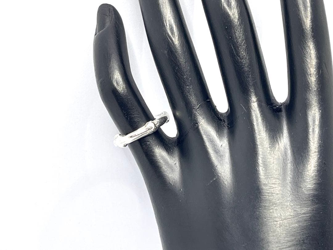 c870 希少　美品　オールド　ティファニー　バンブー　リング　925 約4号