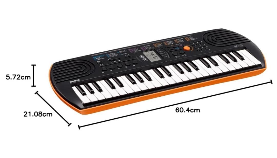 CASIO SA-76 シンセサイザ 44鍵盤 新品未使用 箱無 34AM-B