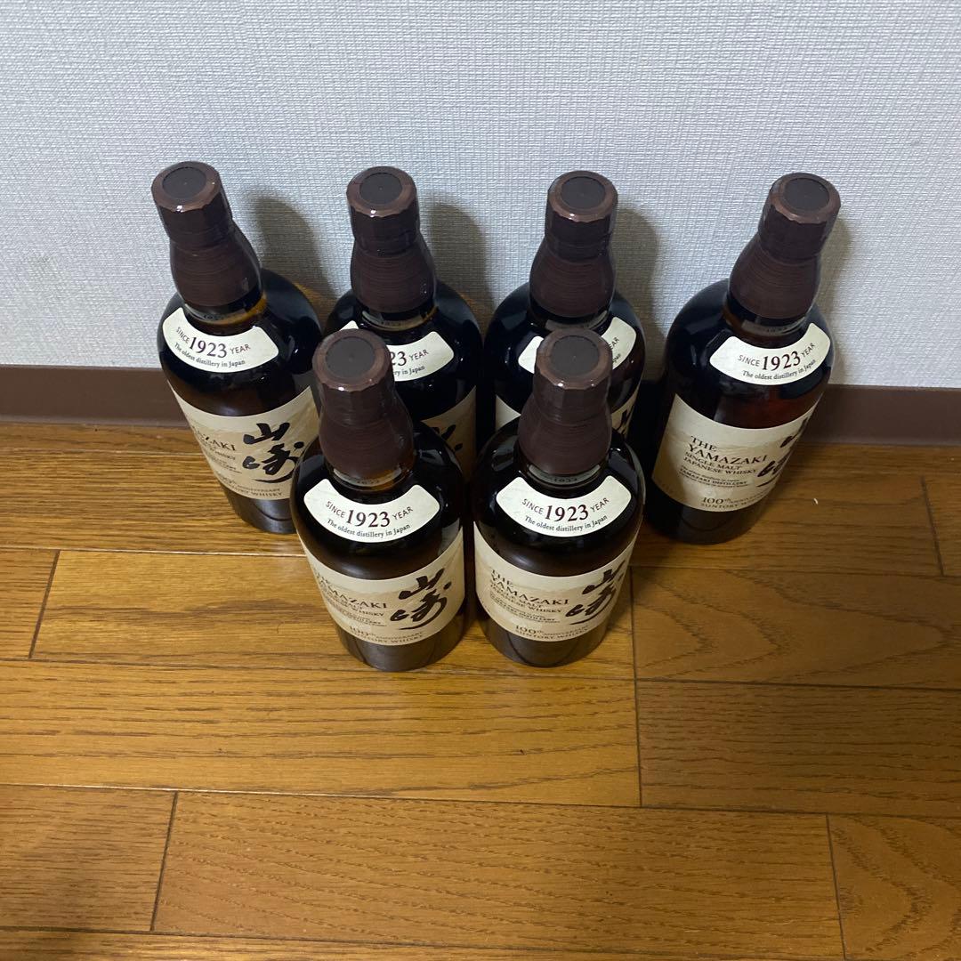 山崎 シングルモルトウイスキー 700ml 43% 100周年記念　6本セット