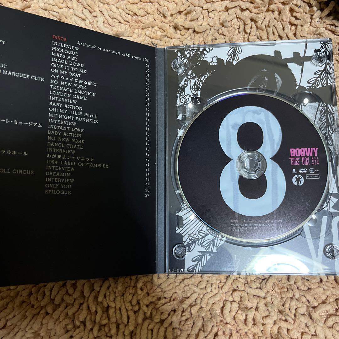BOØWY GIGS BOX DVD 限定盤, ライブ盤, ボックスコレクション