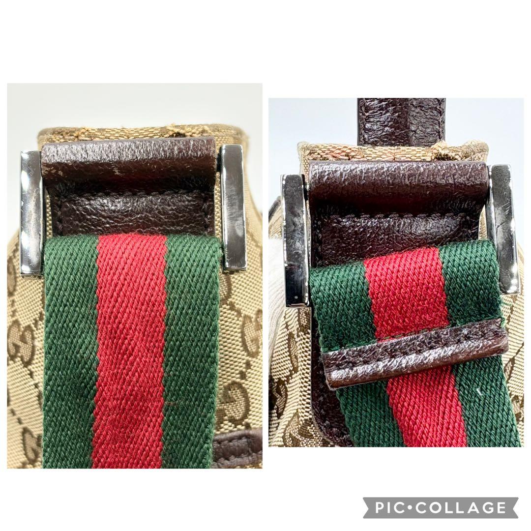グッチ　GUCCI シェリーライン　GG キャンバス　ショルダーバッグ ロゴ