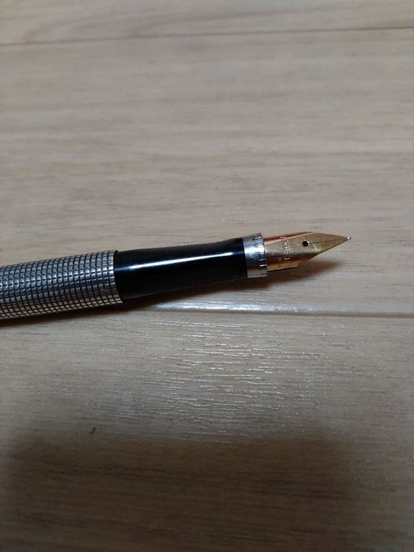 PARKER パーカー 万年筆 シルバー スターリングシルバー ペン先14K