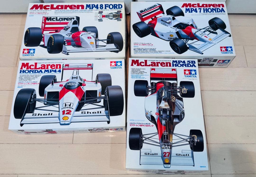 【未組立】 タミヤ　マクラーレン　ホンダ　フォード　4台セット　1/20