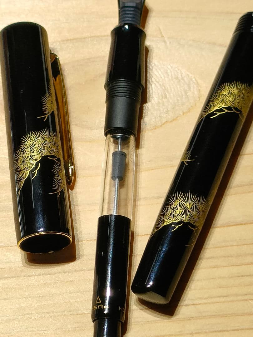 NAMIKI PILOT 18K 万年筆 松　蒔絵　沈金