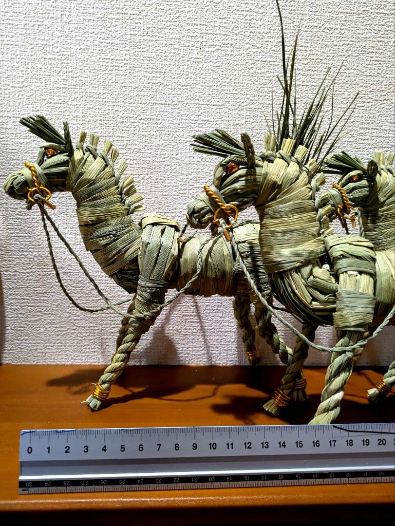 muffyページ　正月飾り干支　午　三体