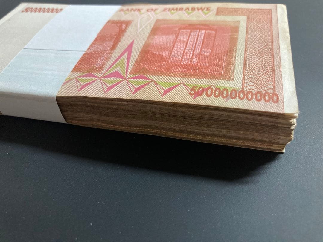 ジンバブエドル・500億ドル札/100枚