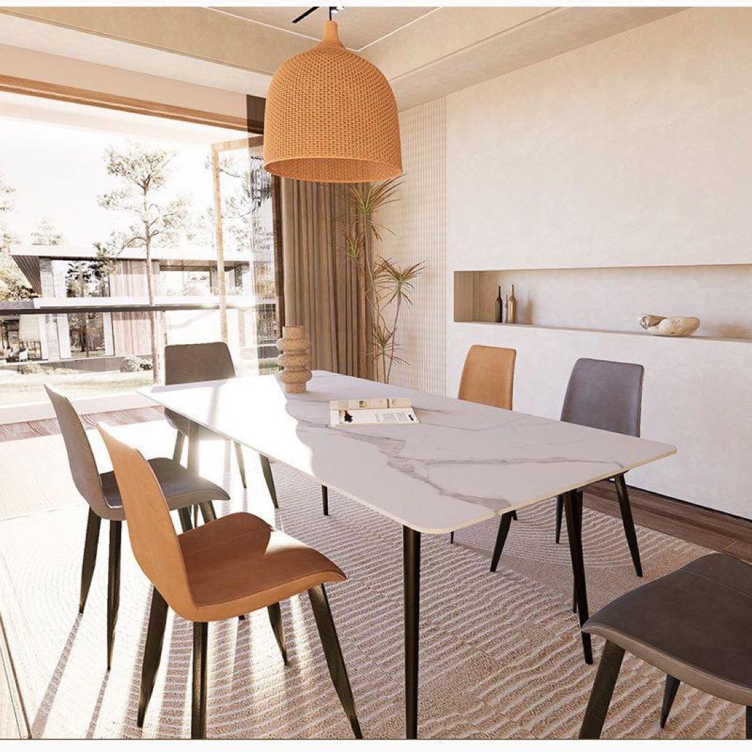 こんちゃん　セラミックダイニング　ホワイト　180