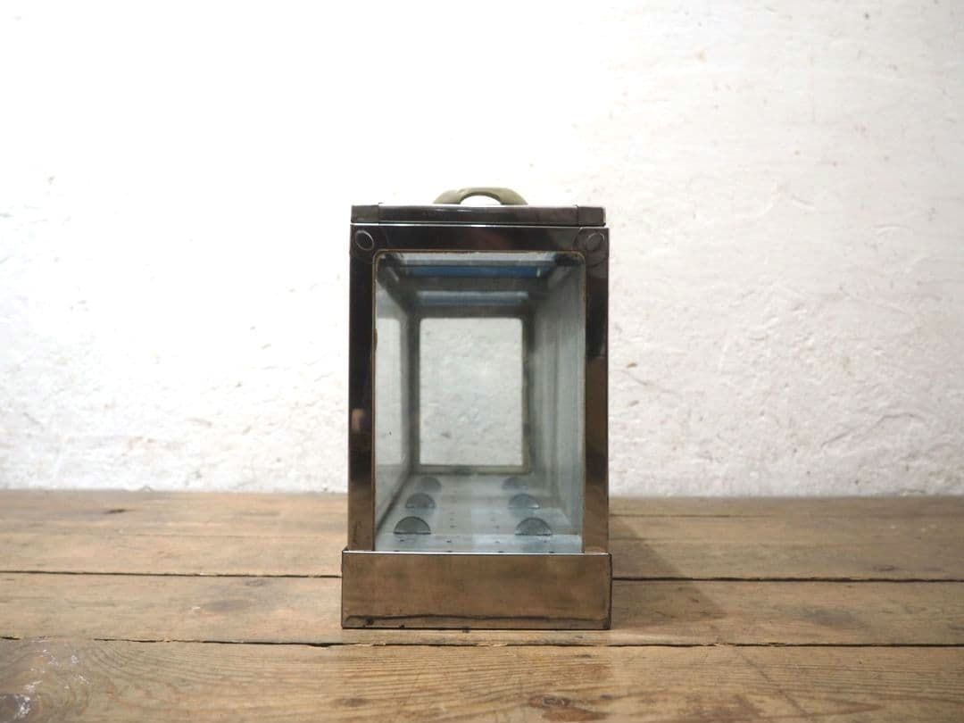 1325 昭和レトロなブリキのガラスケース　飾り棚　駄菓子屋　陳列棚　ビンテージ