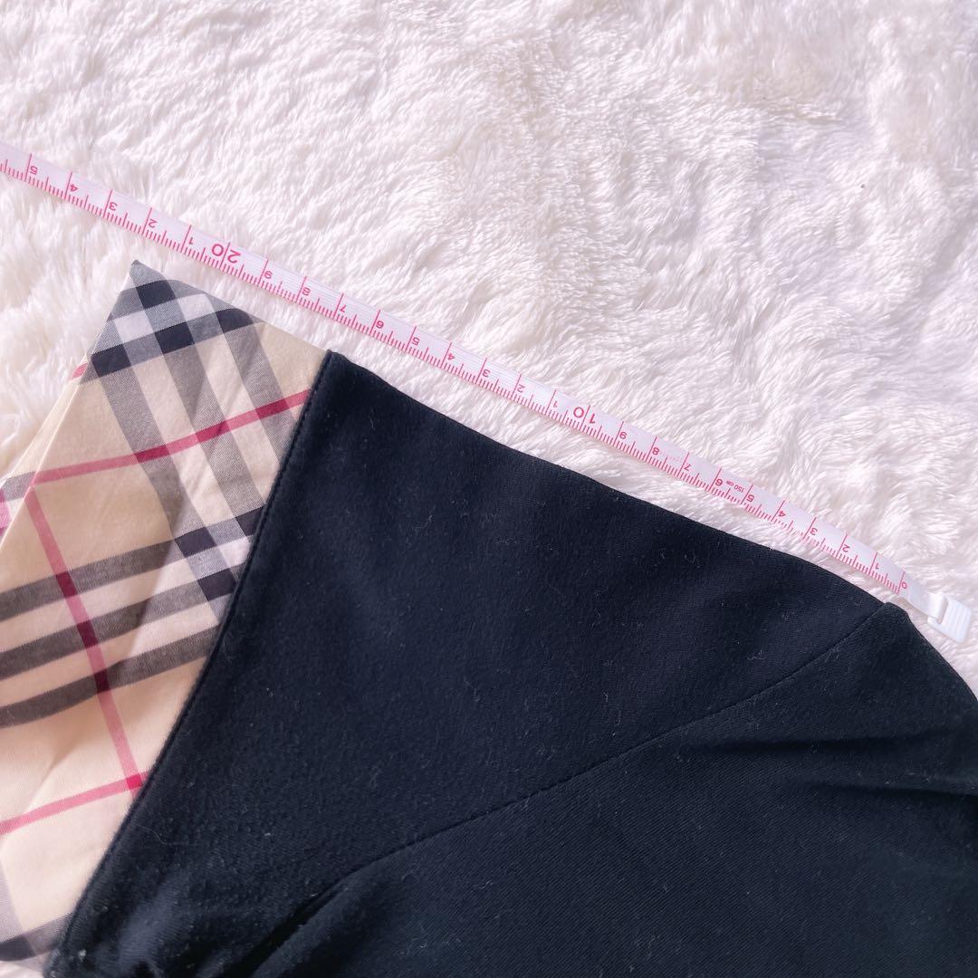 バーバリー ノバチェック 黒 ポロシャツ 襟付き M BURBERRY