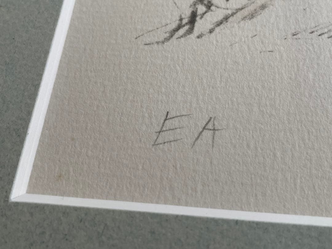 藤田嗣治　レオナール・フジタ　母子像　女性と子供　猫を抱く母子像　リトグラフ