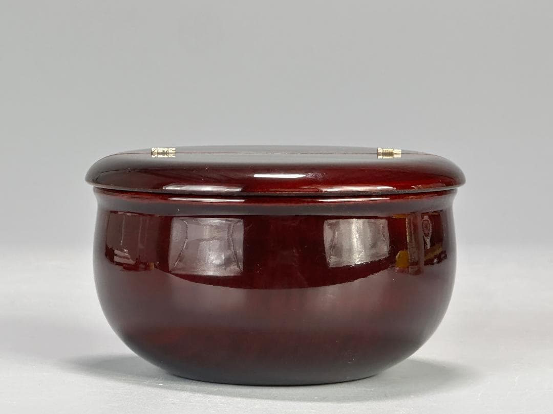 日本茶道具　茶器　棗　老松