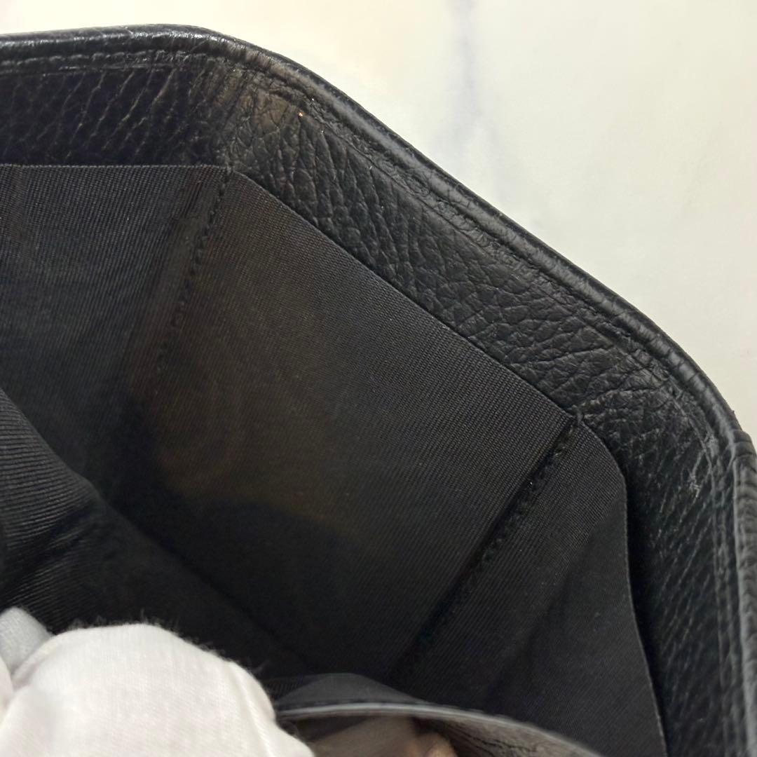 極美品 グッチ GUCCI 三つ折り財布 GGマーモント523277