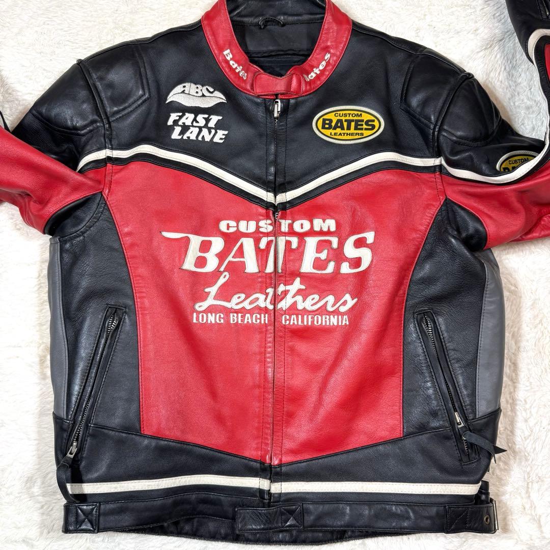 ベイツ BATES レザーシングル ライダースジャケット