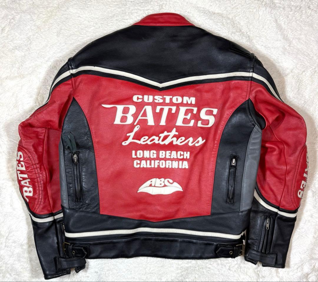 ベイツ BATES レザーシングル ライダースジャケット