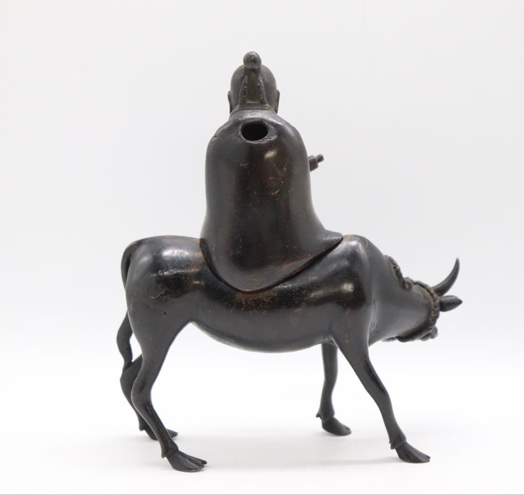 時代　古銅製　孔子　アンティーク　古銅器　送料込み250901