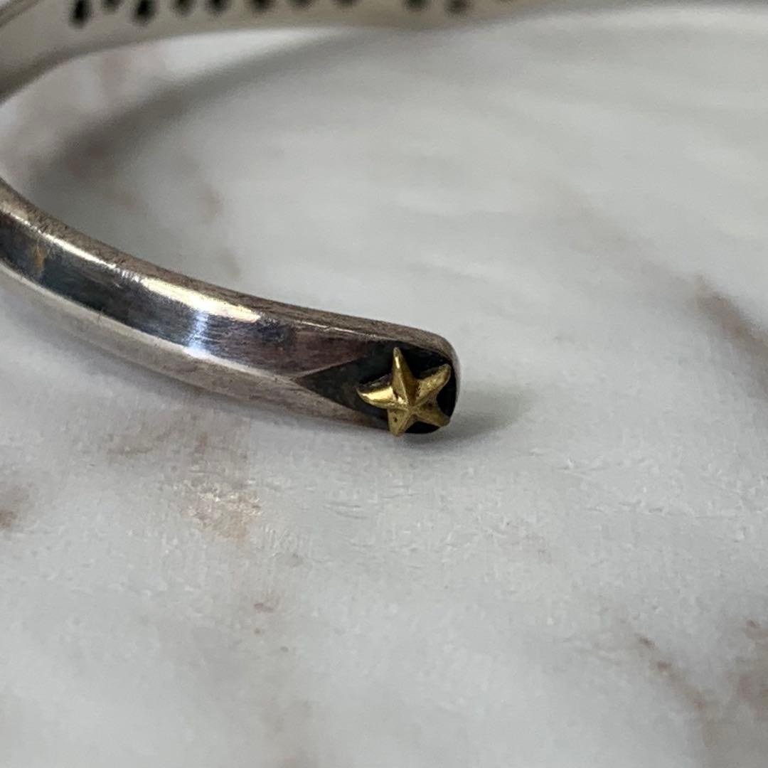 amp japan バングル シルバー925 刻印 スター柄 ブレスレット