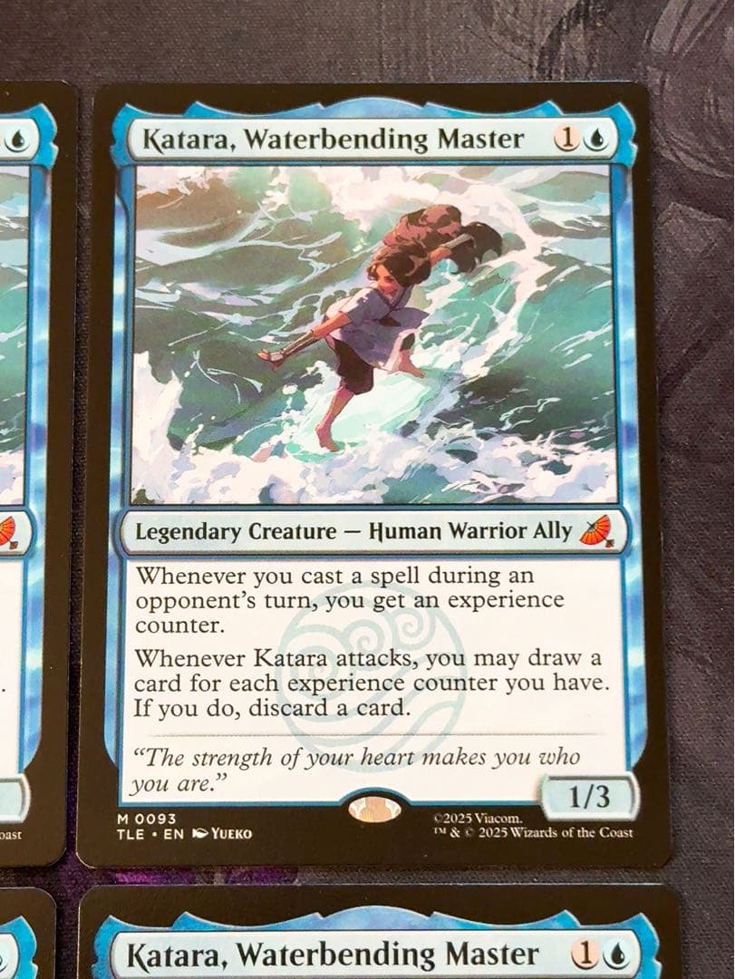 水の技の達人、カタラ　英語　4枚セット