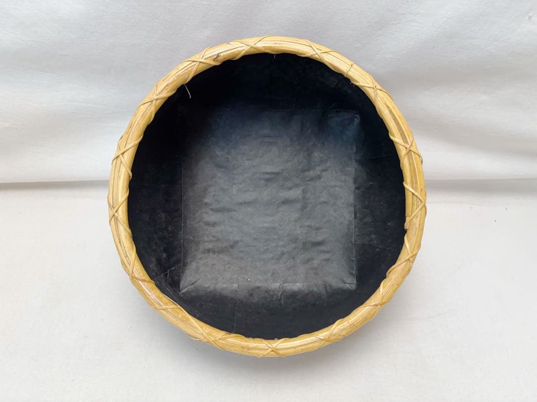 ほぼ未使用 茶道具 炭道具 油竹 炭斗 利休好写 炉用 炭籠 炭取 竹籠