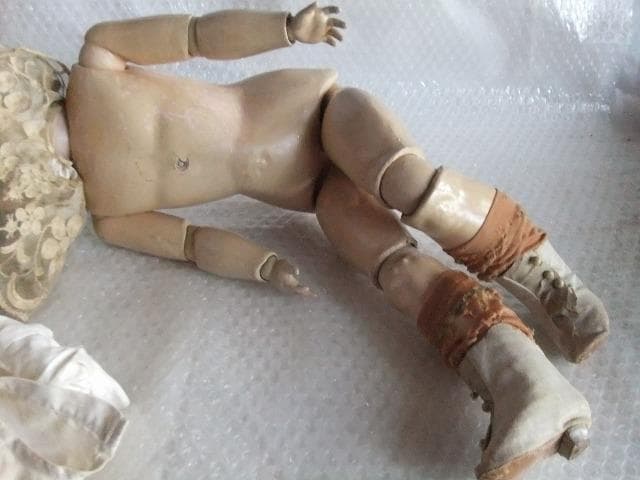 アンティークドール　 アーモンドマルセルュ ビスクドール　1890年頃