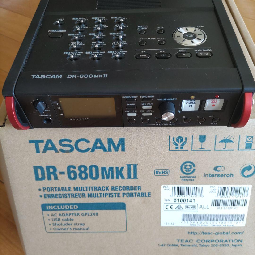 TASCAM DR-680MKII ポータブルマルチトラックレコーダー