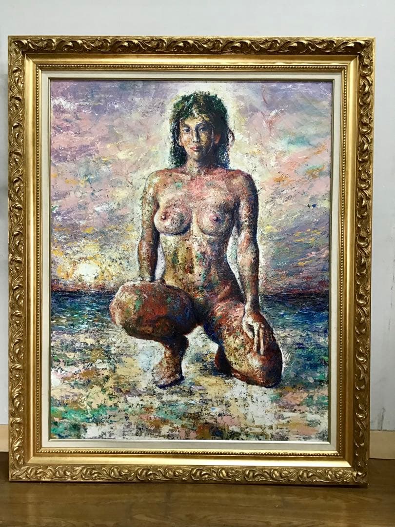 管686☆Zin Gion☆アーティストジン☆絵画☆油絵☆大型額