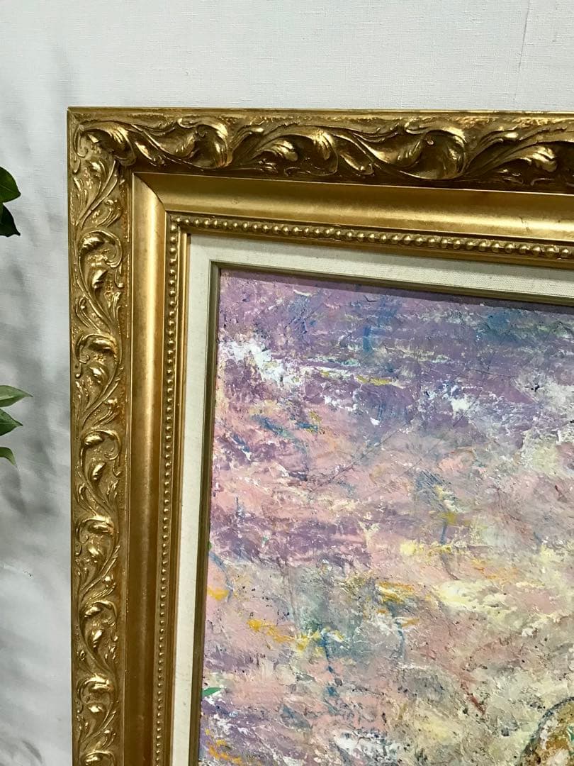 管686☆Zin Gion☆アーティストジン☆絵画☆油絵☆大型額