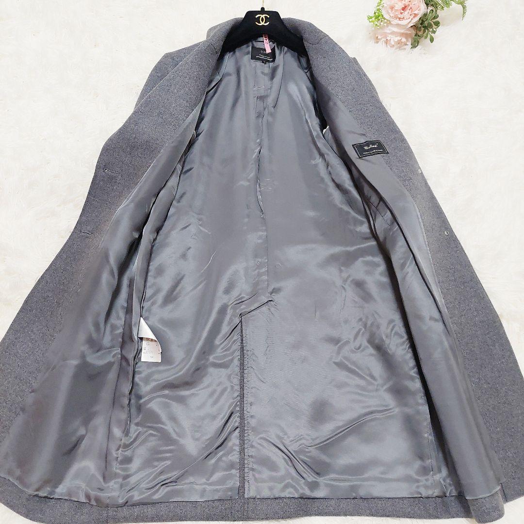 美品 23区 ウール チェスターコート Bellandi イタリア生地 40