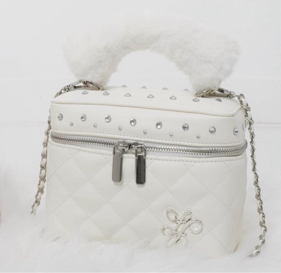 lumignon Quilting vanity bag ホワイト