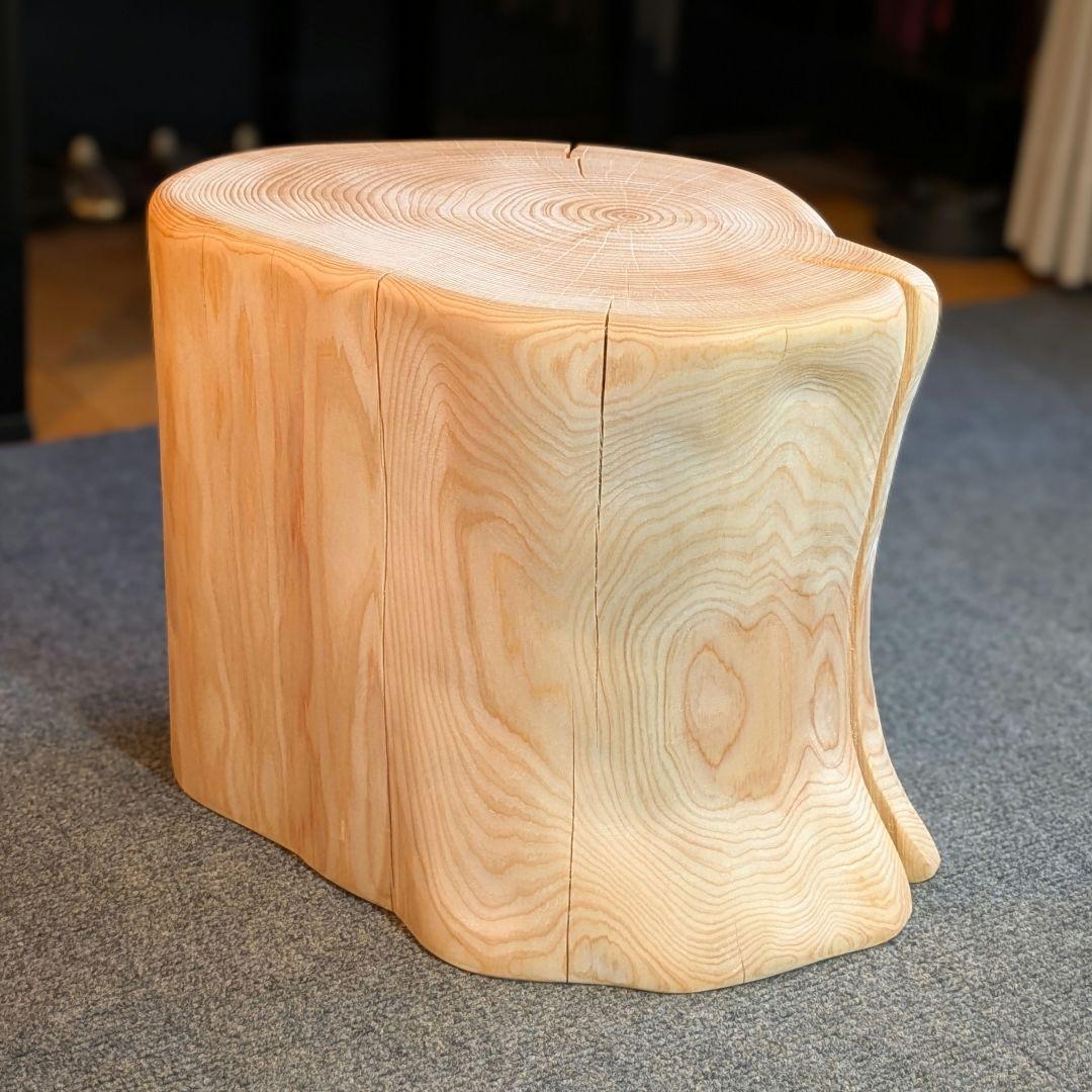 檜　切り株　丸太　椅子　スツール　 高さ約29㎝