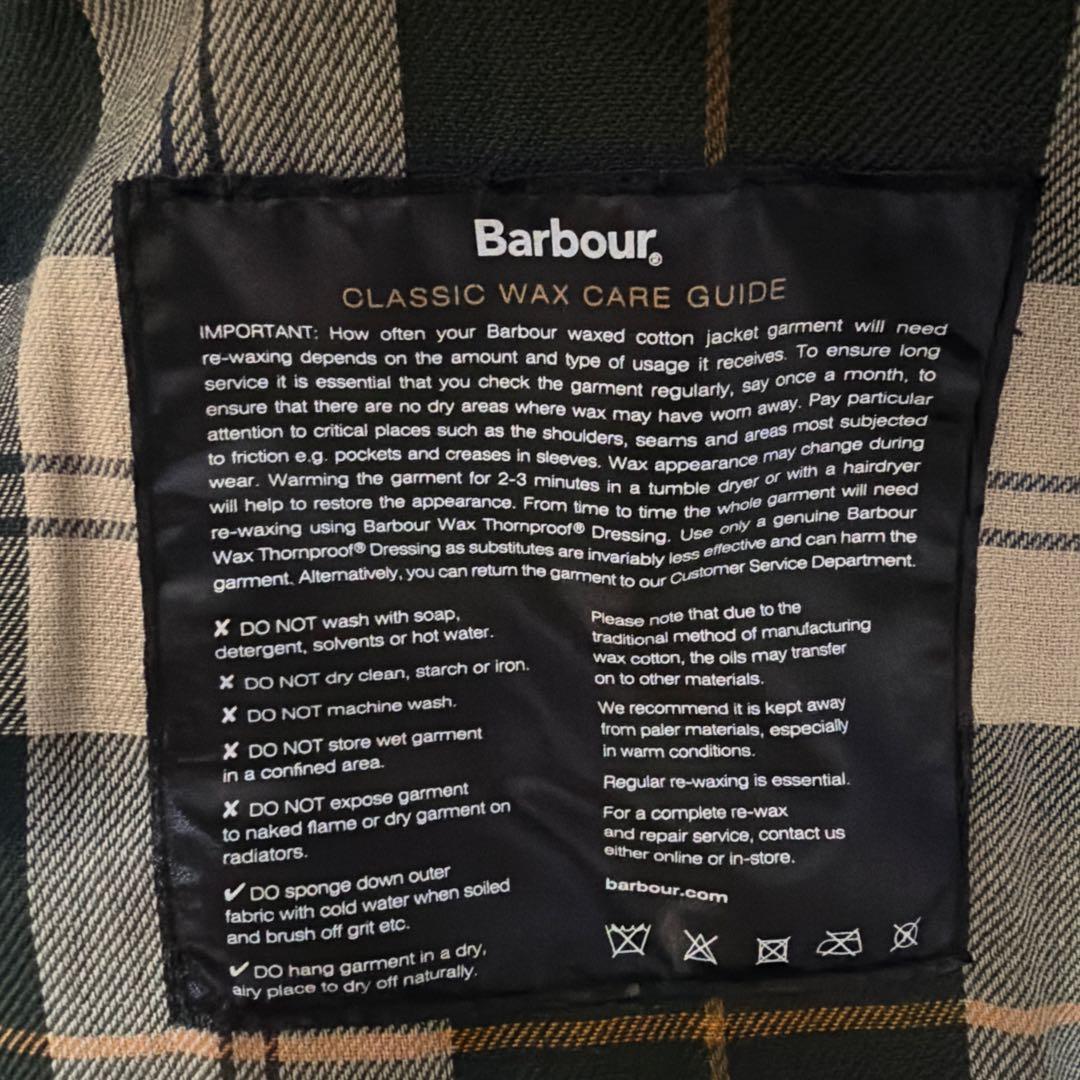 Barbour ダークグリーンジャケット 38