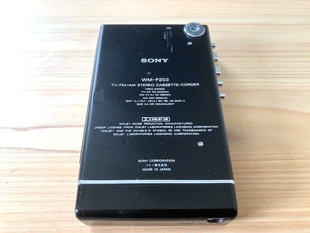 超希少美品 整備済完全動作品 SONY Walkman WM-F203 ブラック
