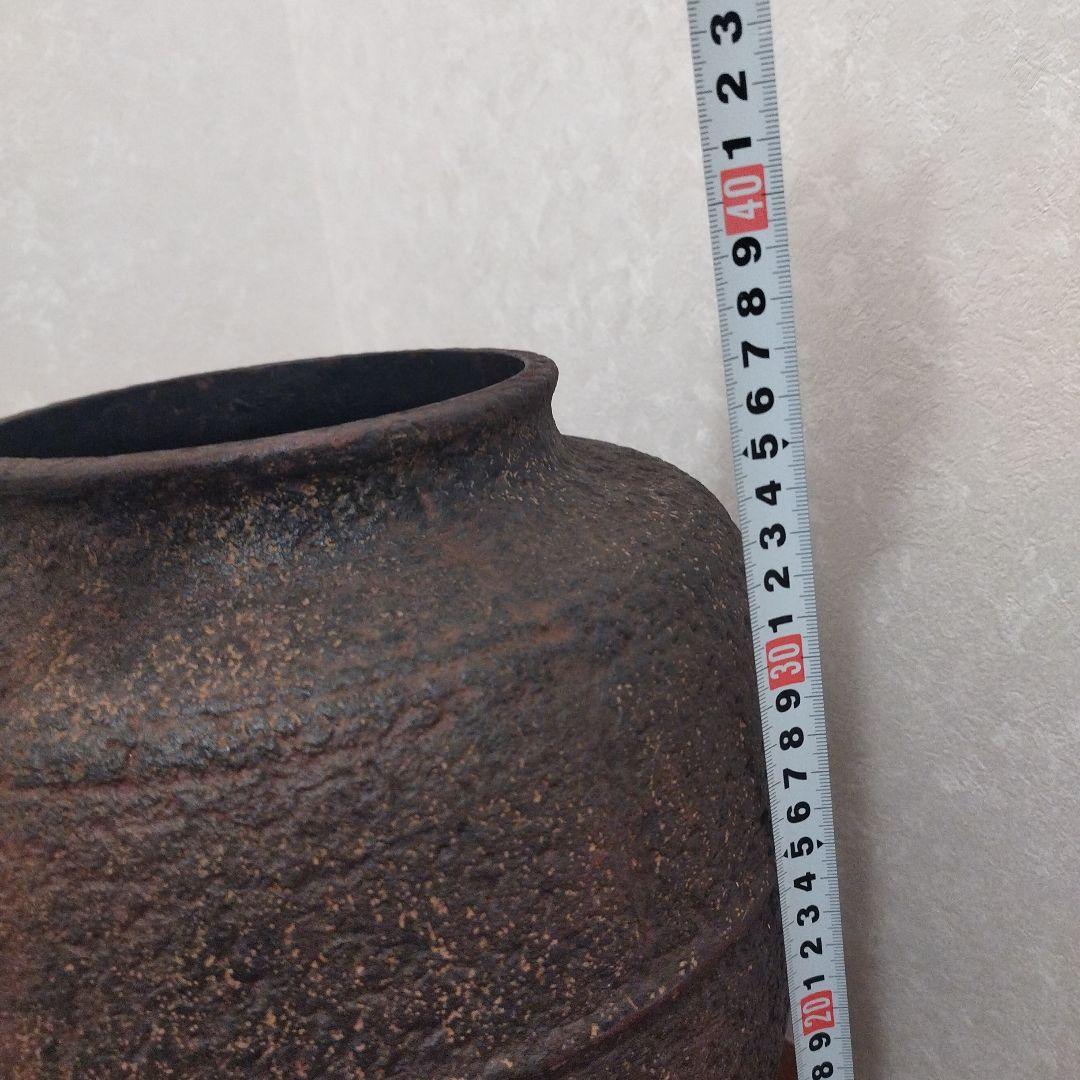 華道具　大型　南部鉄器 鉄製花瓶 壺 フラワーベース　8.2kg