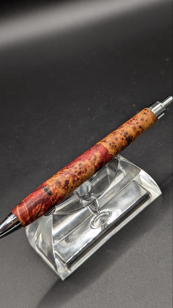 394ペン工房翌檜　スタビライズドウッドバーチバール　木軸シャーペン　ボールペン