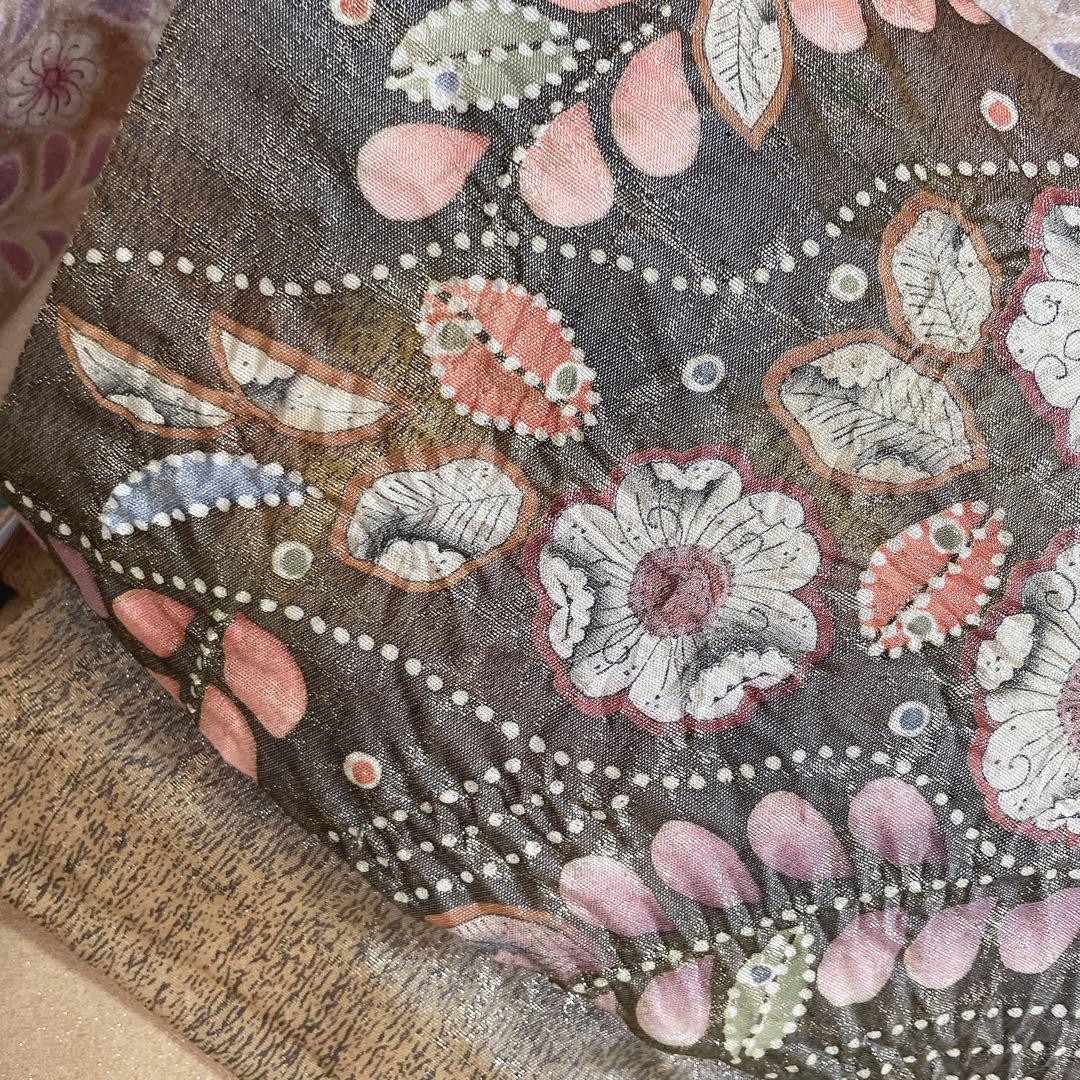 訪問着　フルセット　辻ヶ花　銀通し　落款　着物　H8