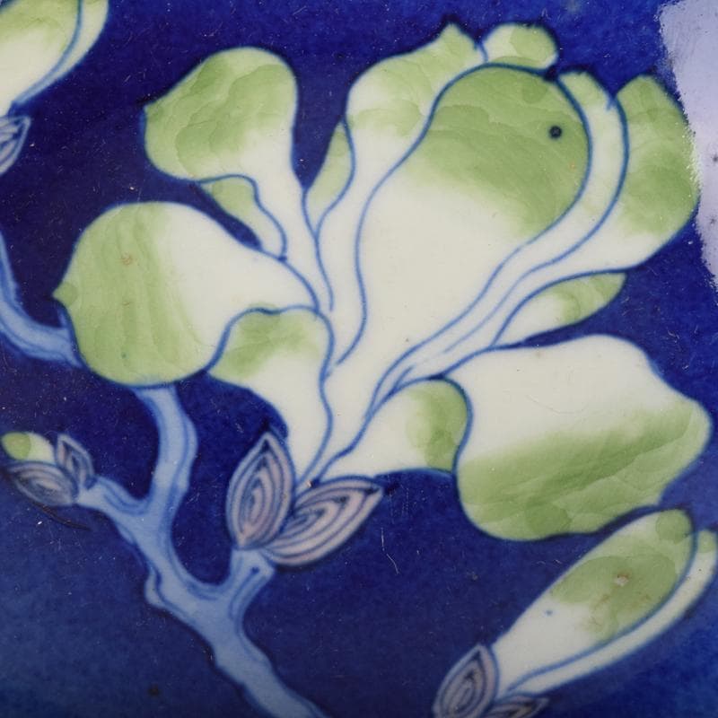 瀬戸焼　古瀬戸　西浦焼　花蝙蝠文　輪花盤　皿　N　9104