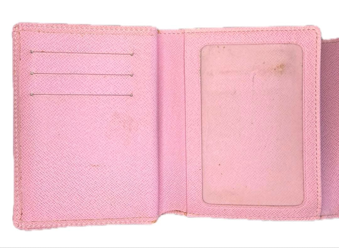 ルイヴィトン モノグラム マルチカラー コアラ　二つ折り財布 白 ピンク 正規品