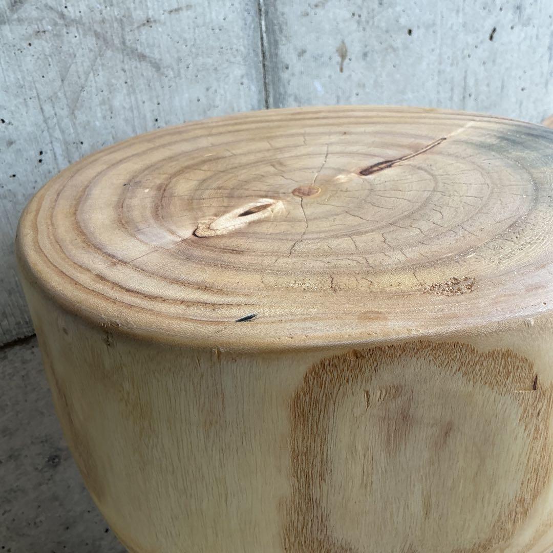 天然木アートスツール(A)