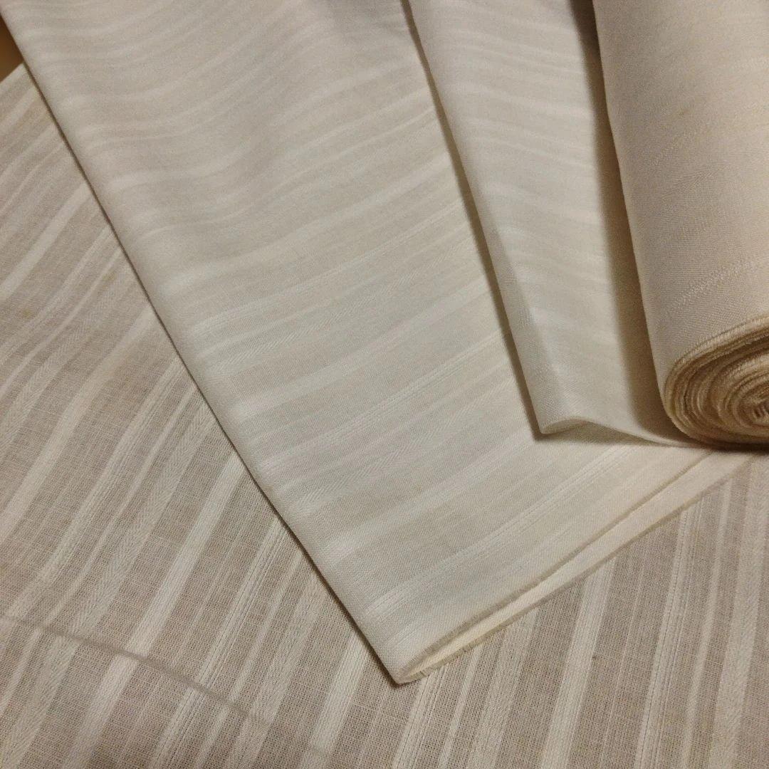 反物 綿麻襦袢 杉綾縞