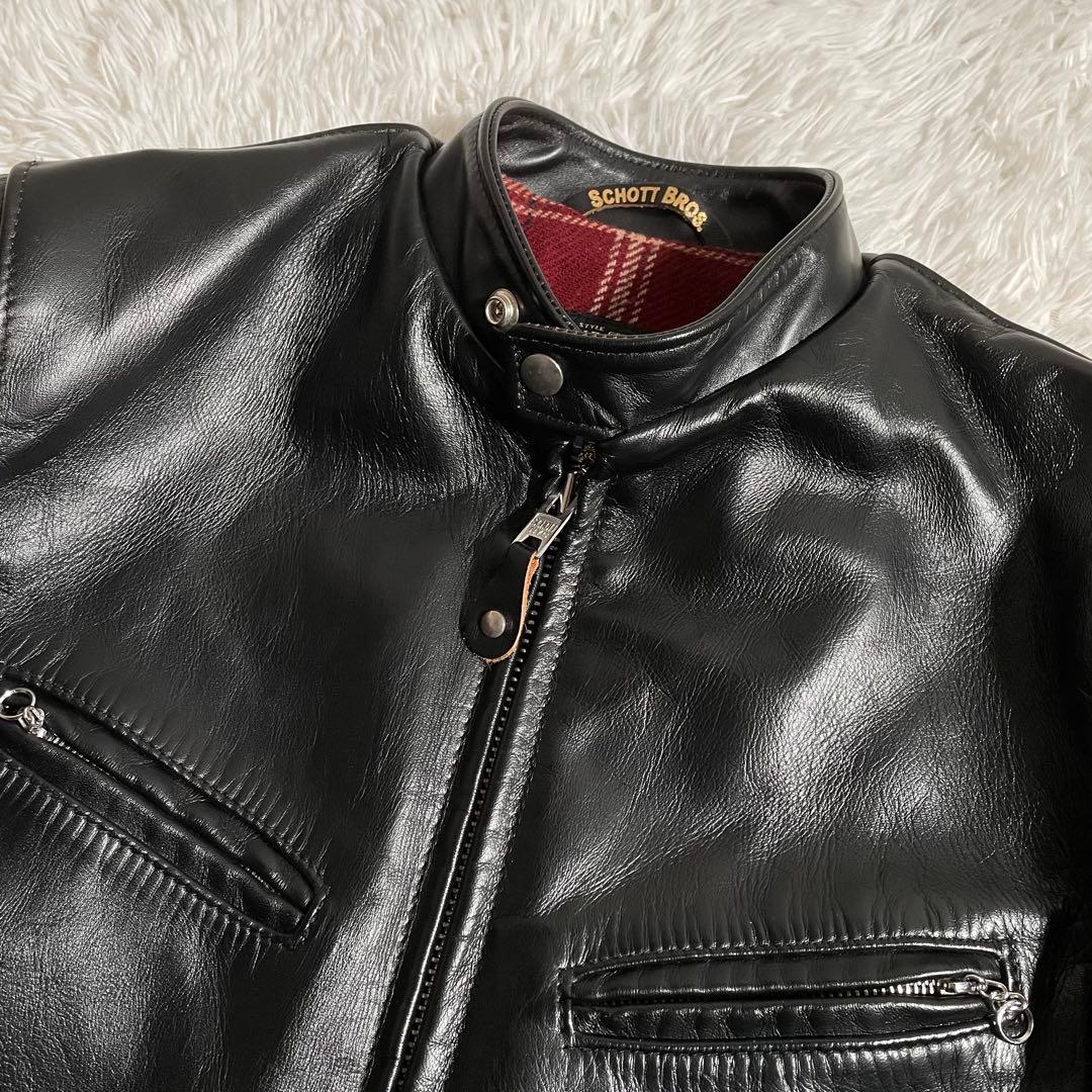 米国製 ショット レザージャケット ライダースジャケット 馬革 641XJH