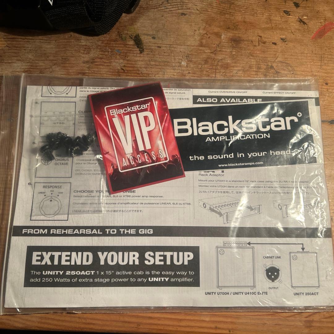 Blackstar Unity Elite 700H ベースヘッドアンプ