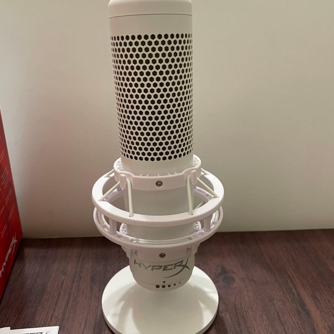 HyperX QuadCast S ホワイト マイク コンデンサーマイク