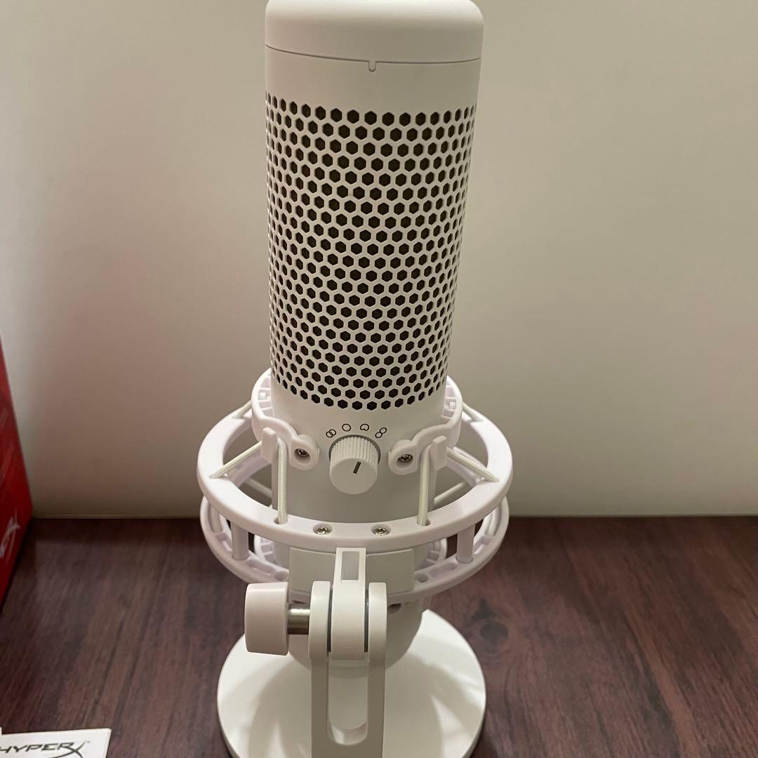 HyperX QuadCast S ホワイト マイク コンデンサーマイク