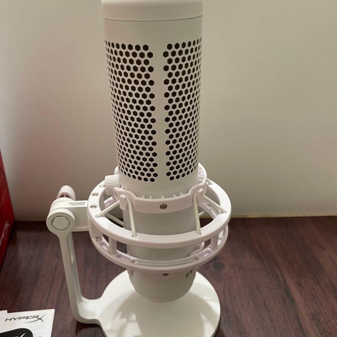 HyperX QuadCast S ホワイト マイク コンデンサーマイク